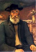 Self-portrait in Bretonian hat Wladyslaw slewinski